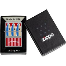 ZIPPO chrom gebürstet Plakette Sardines 2008205